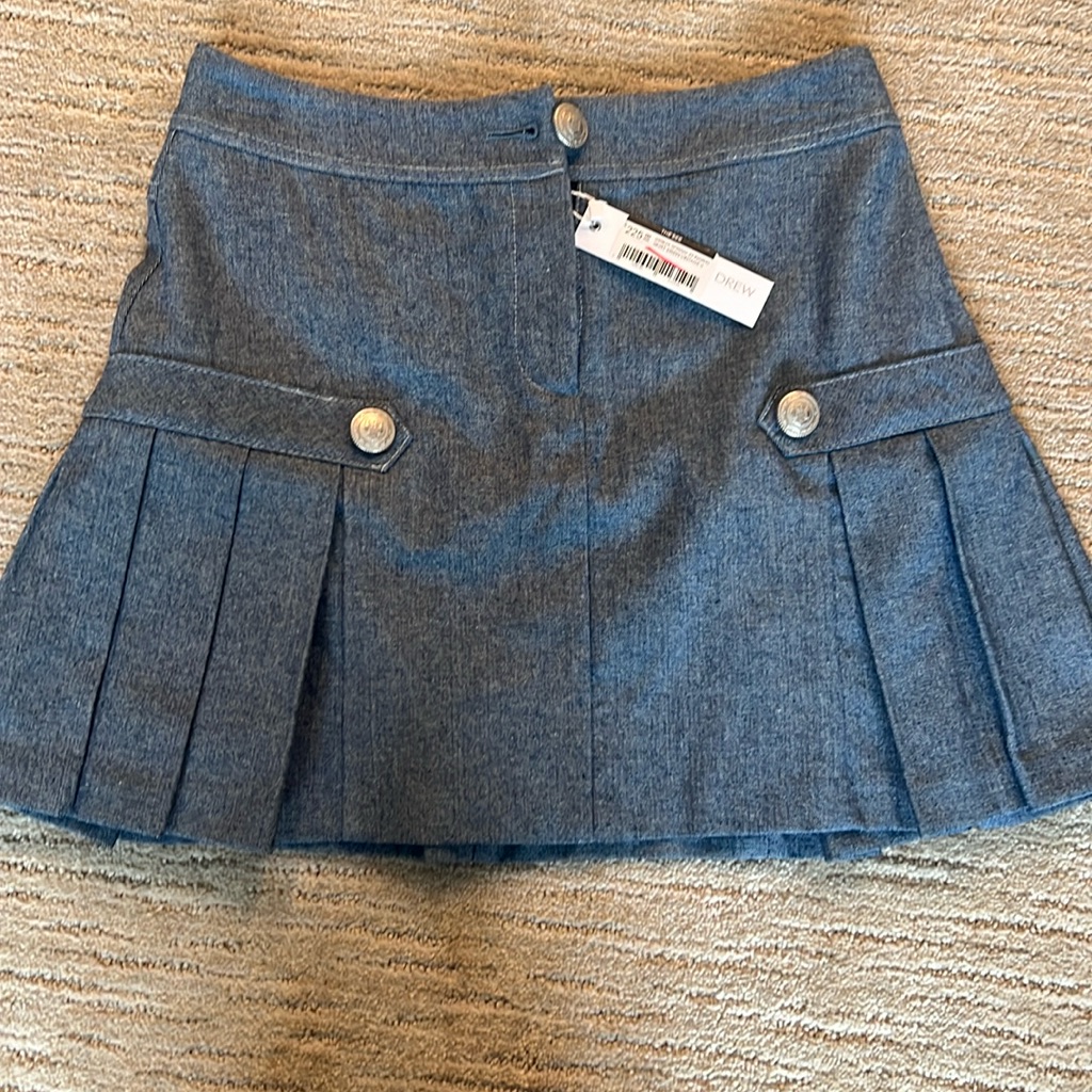 Drew Chambray Mini Skirt.